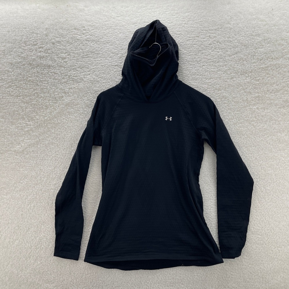 Under Armour Hoodie Mens Medium* Black ColdGear Base 2.0 Fitted Face Mask Gaiter